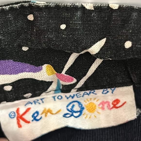 Art to Wear by Ken Done Jacket Ski print vintage - Picture 6 of 16